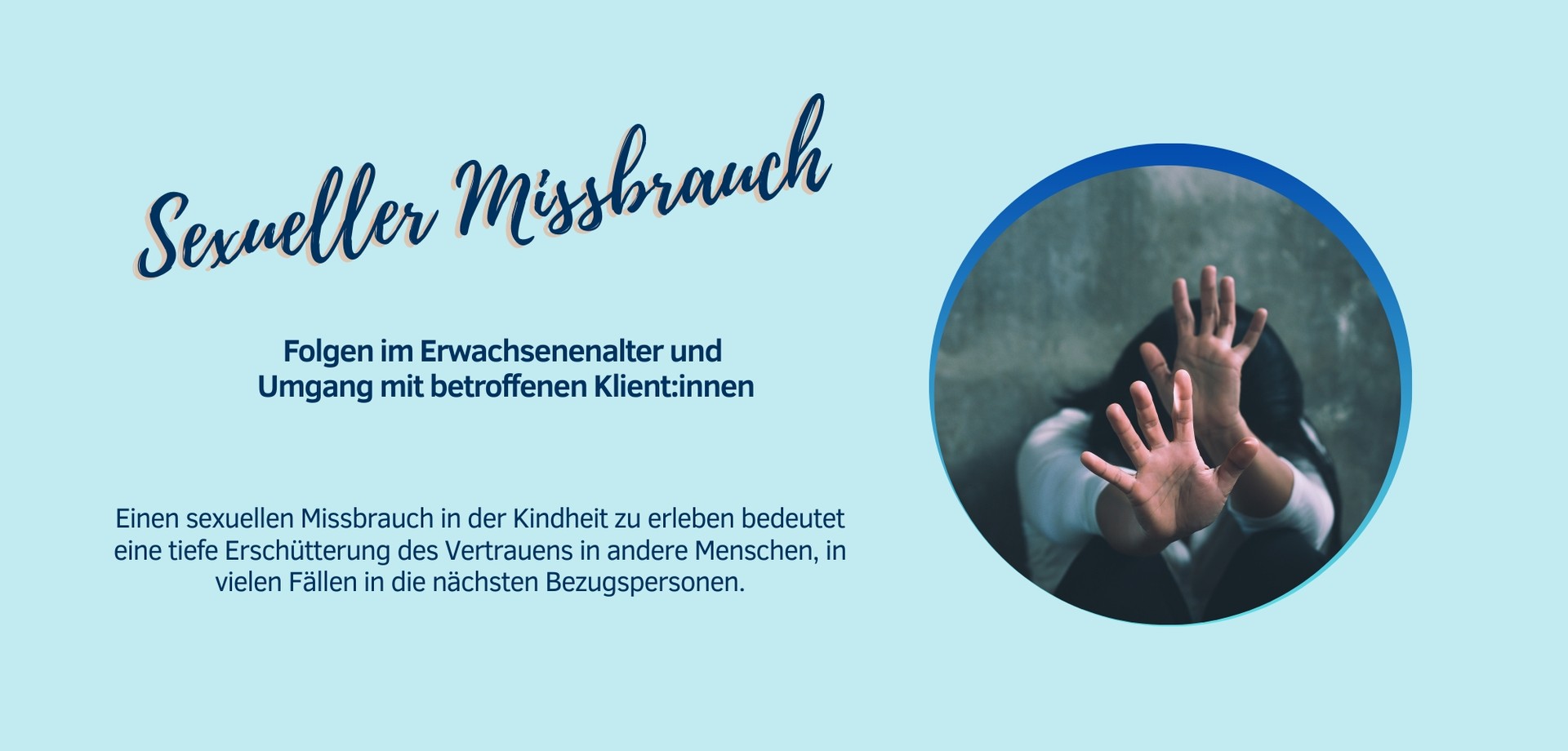 Foto Sexueller Missbrauch-Folgen im Erwachsenenalter