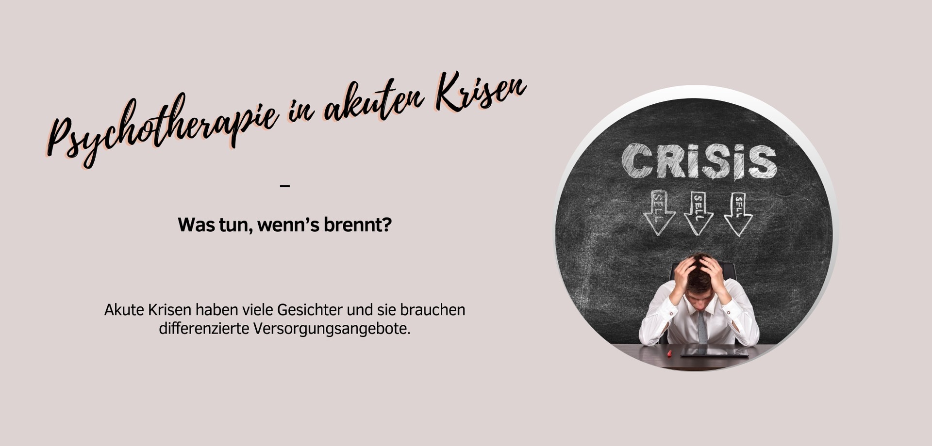 Foto Psychotherapie in akuten Krisen