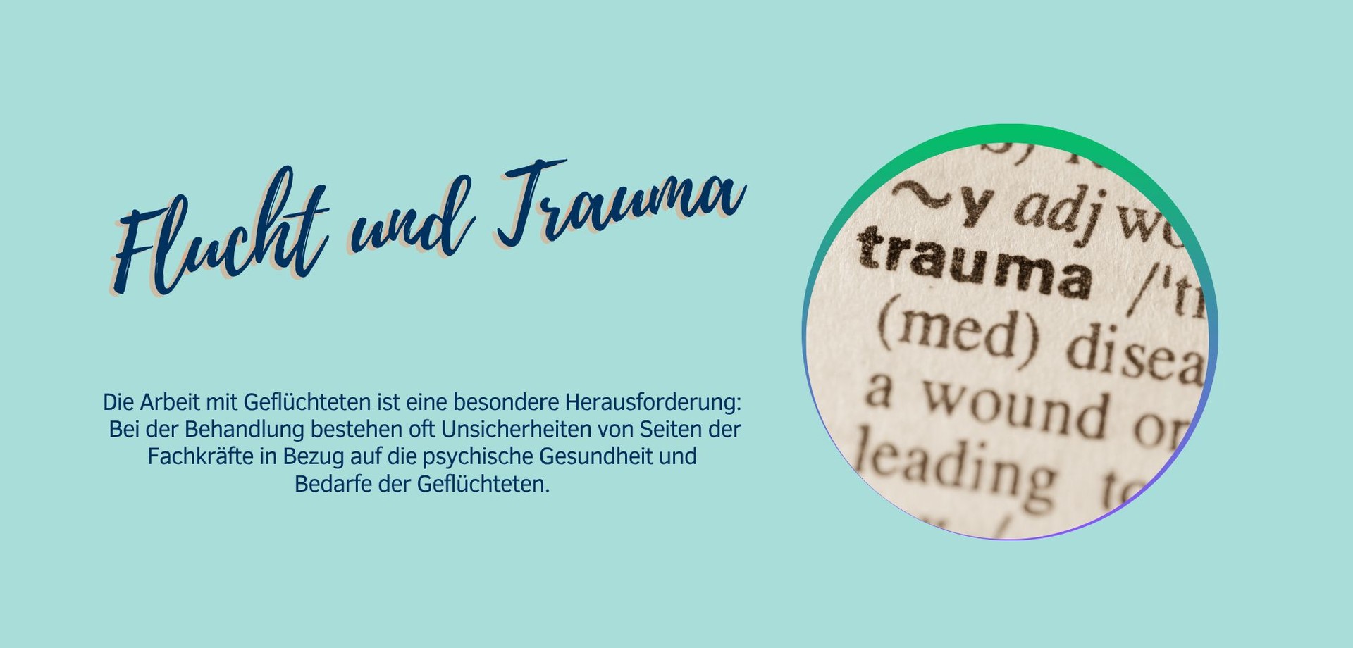 Foto Flucht und Trauma