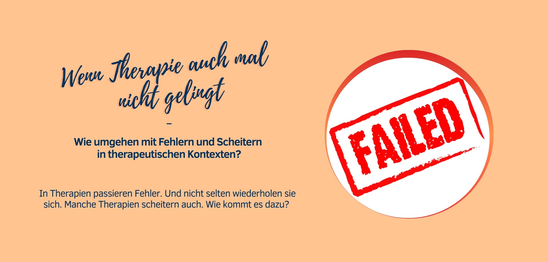 Foto Wenn Therapie auch mal nicht gelingt
