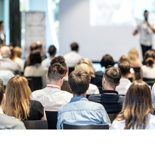 Seminargruppe und Dozent