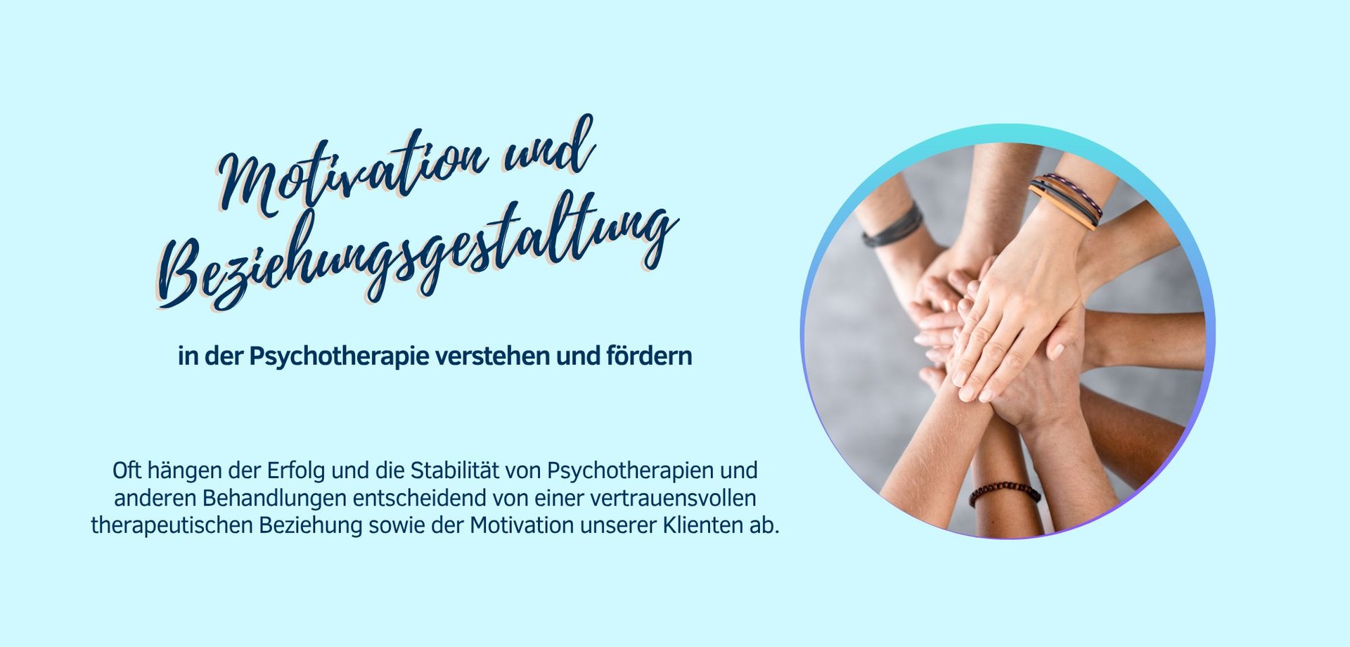 Foto Motivation Psychotherapie